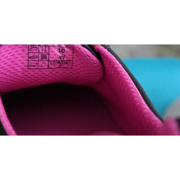 SAS Sporty Leather Sneakers Black Pink Lace up Comfort Cushion Walking Women 10 - Picture 8 of 8